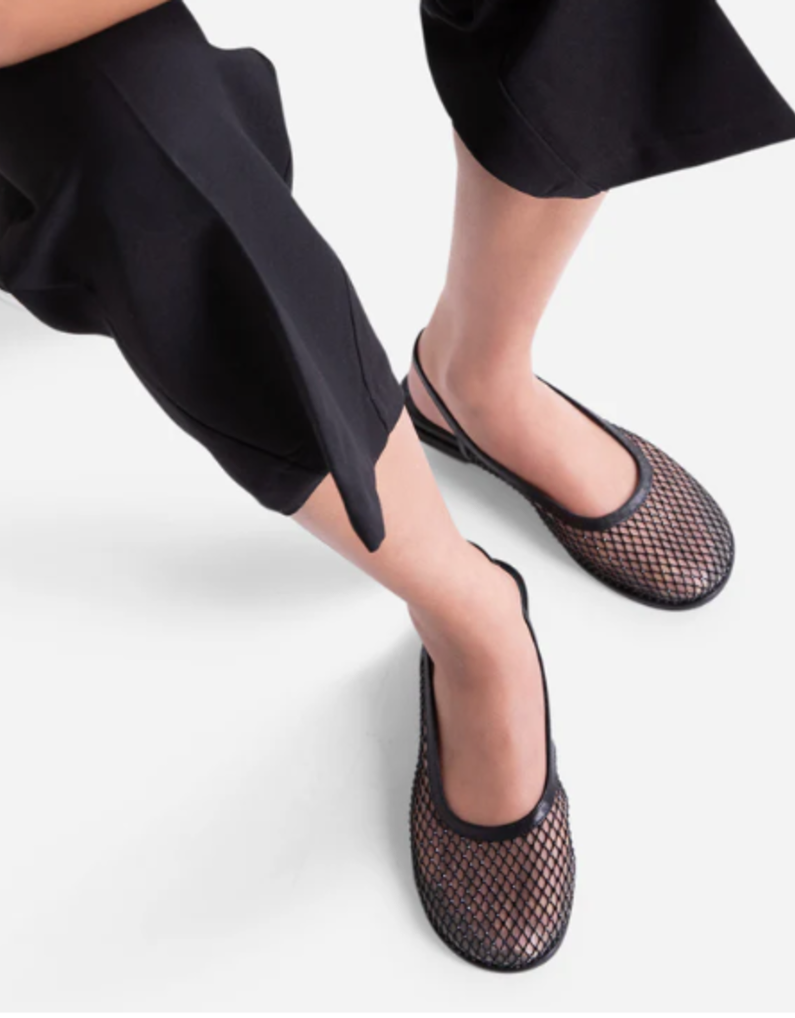 INTENTIONALLY BLANK ANNA MESH SLINGBACK FLAT