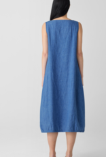 EILEEN FISHER WASHED ORGANIC LANTERN DRESS