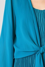 EILEEN FISHER SHEER SILK TIE JACKET