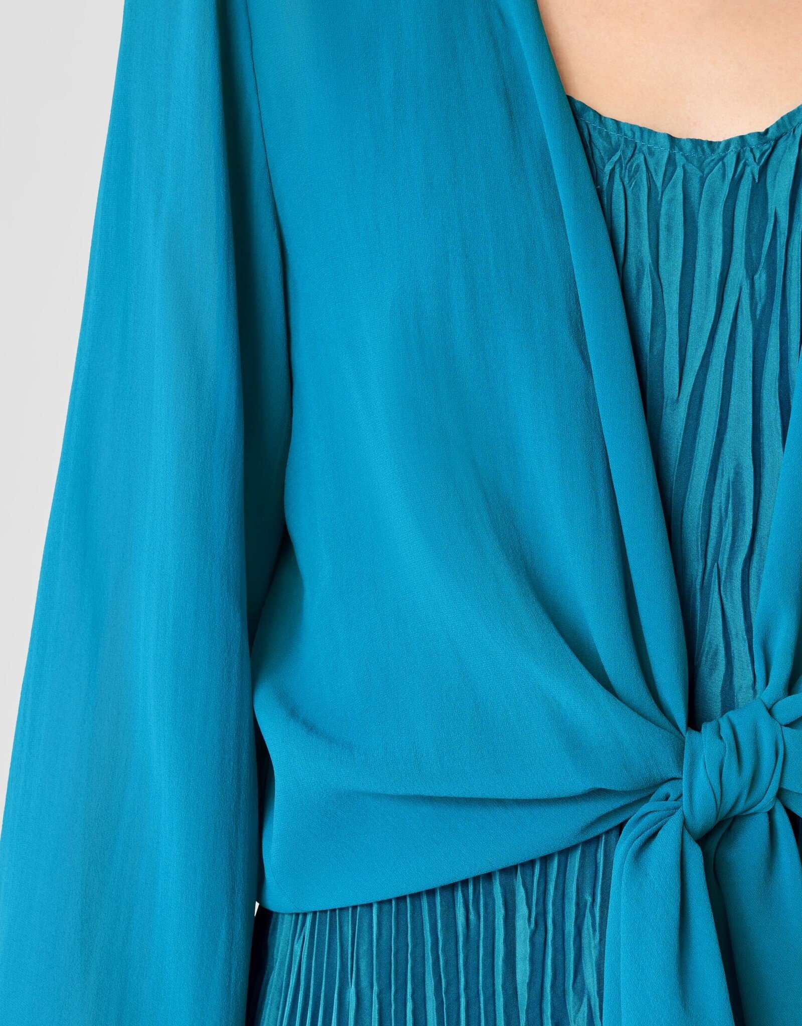 EILEEN FISHER SHEER SILK TIE JACKET