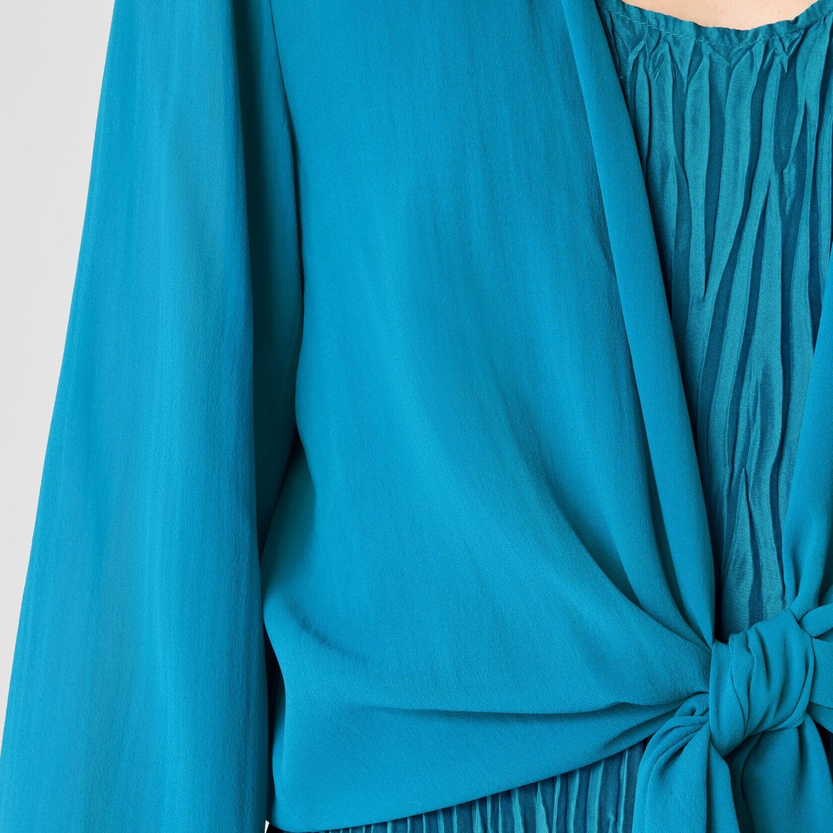 EILEEN FISHER SHEER SILK TIE JACKET