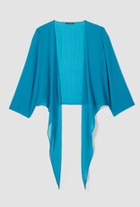 EILEEN FISHER SHEER SILK TIE JACKET