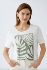 OUI LEAF PRINT TEE