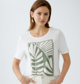 OUI LEAF PRINT TEE
