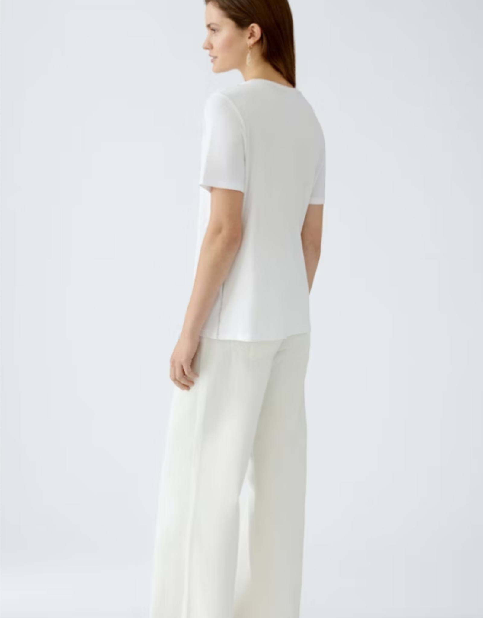 OUI LEAF PRINT TEE