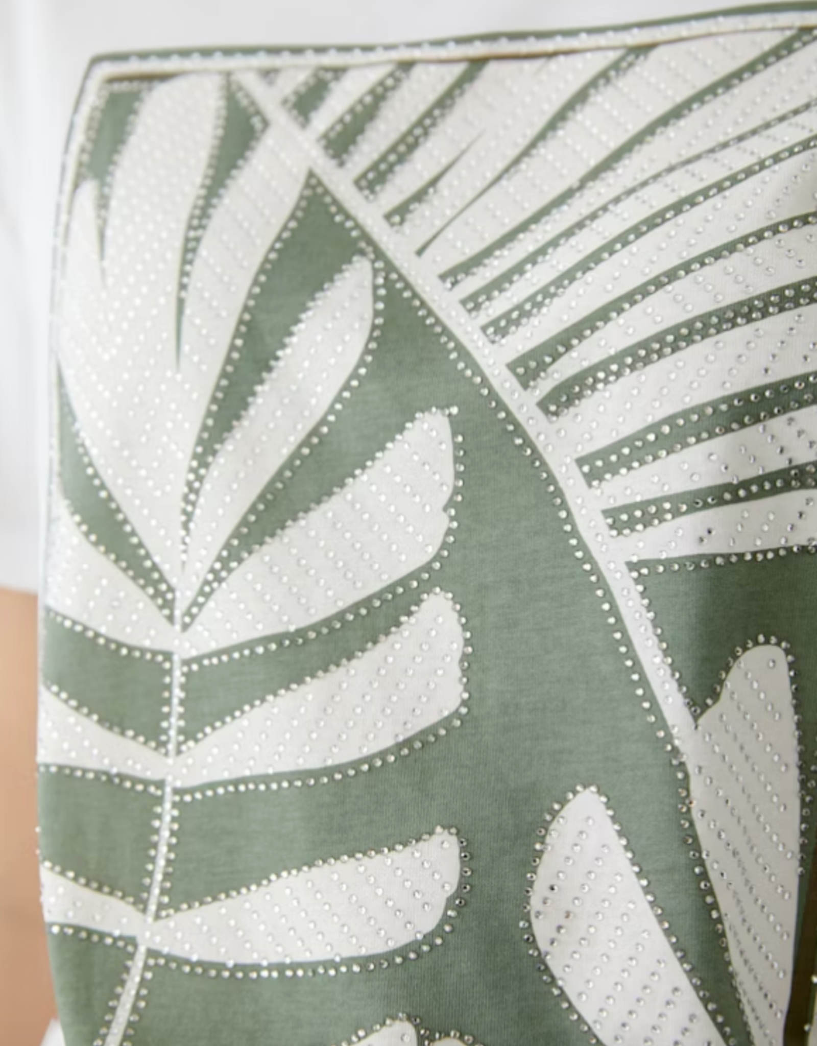 OUI LEAF PRINT TEE