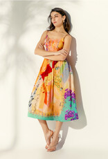 FALGUNI SPRING WHISPERS MIDI DRESS