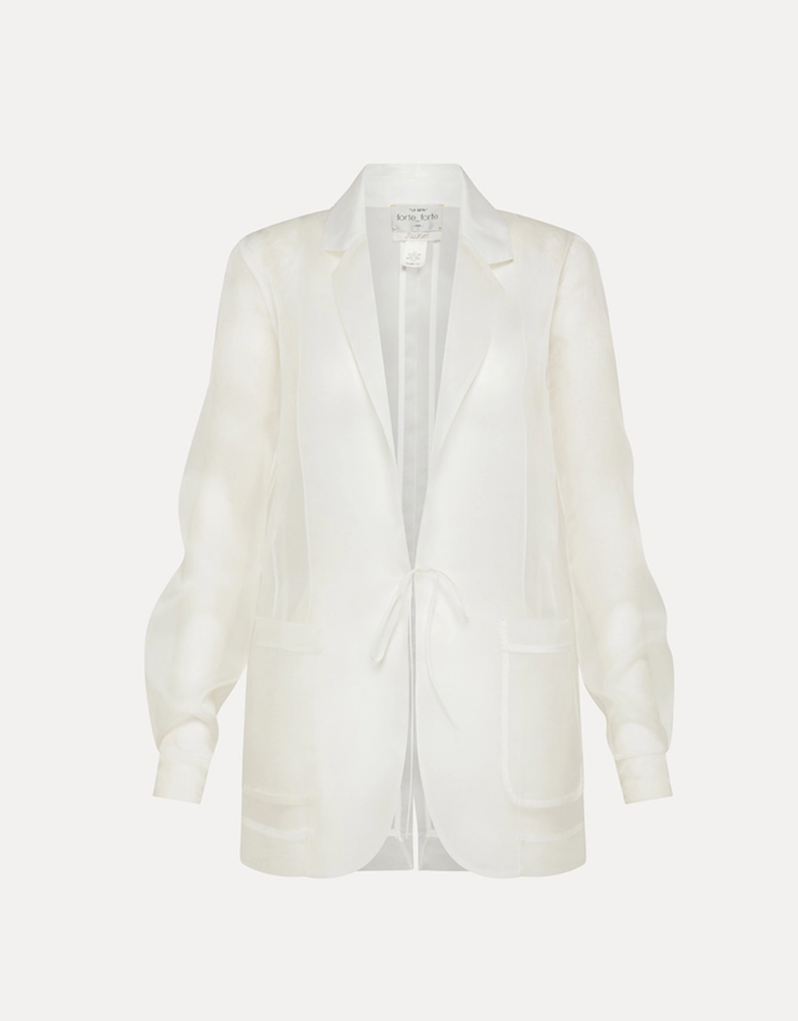 FORTE FORTE JACKET IN SILK ORGANZA