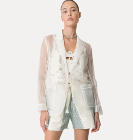 FORTE FORTE JACKET IN SILK ORGANZA