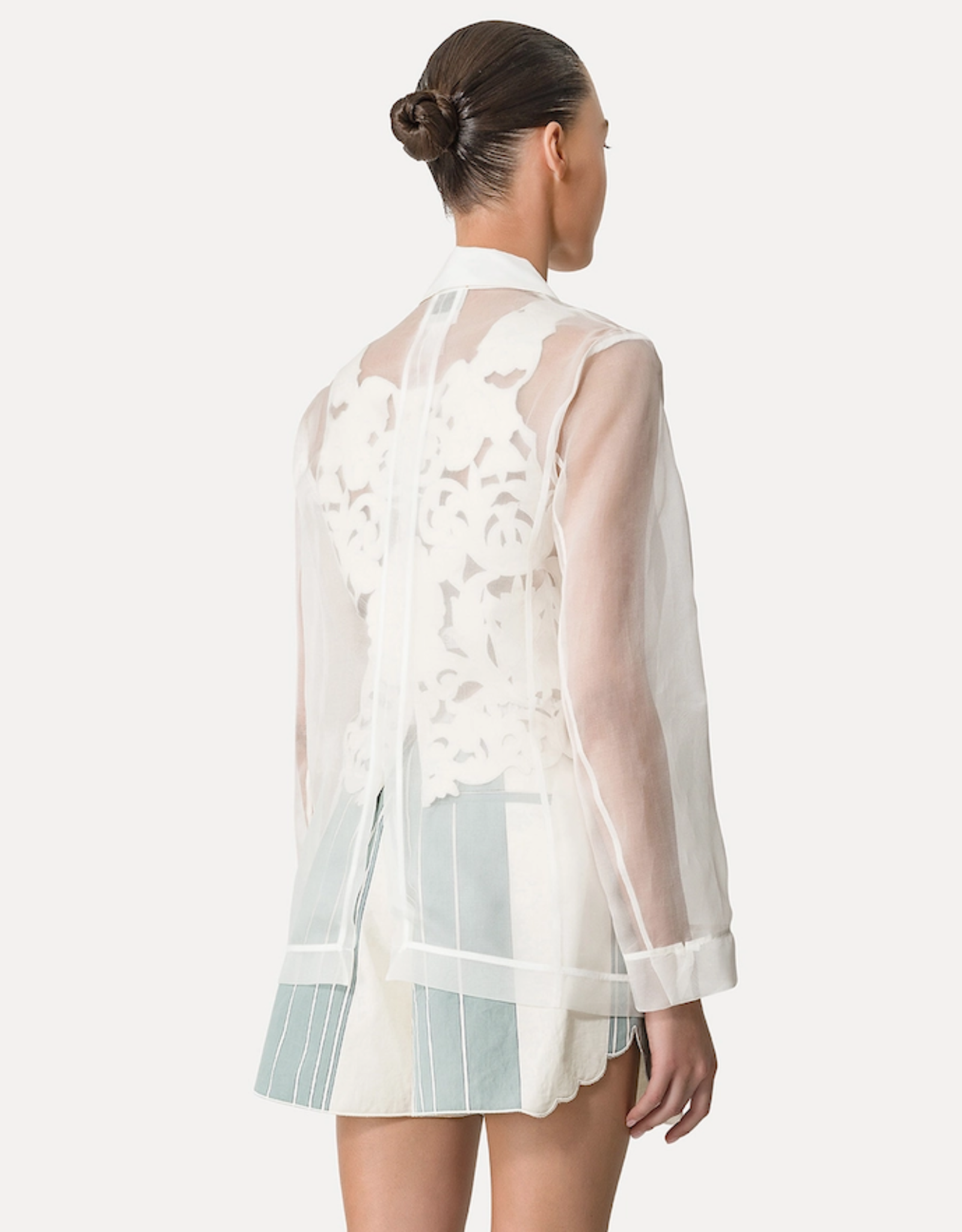 FORTE FORTE JACKET IN SILK ORGANZA