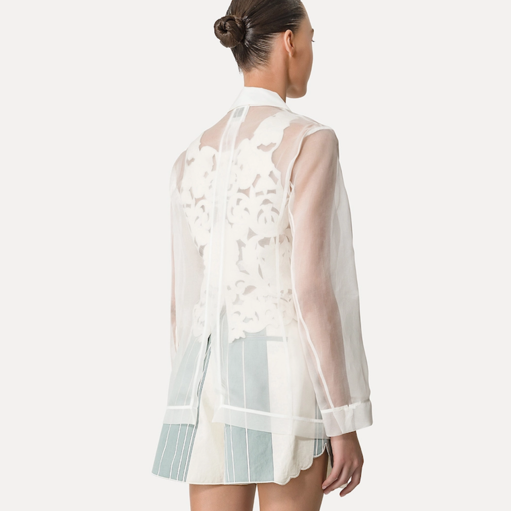 FORTE FORTE JACKET IN SILK ORGANZA