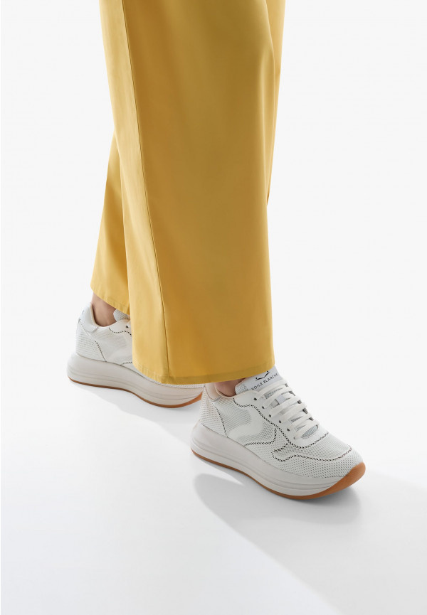 送料関税込【VOILE BLANCHE】MERRY POWER レザー スニーカー VOILE BLANCHE MERRY 015 CALF WHITE LEATHER - B. Prince