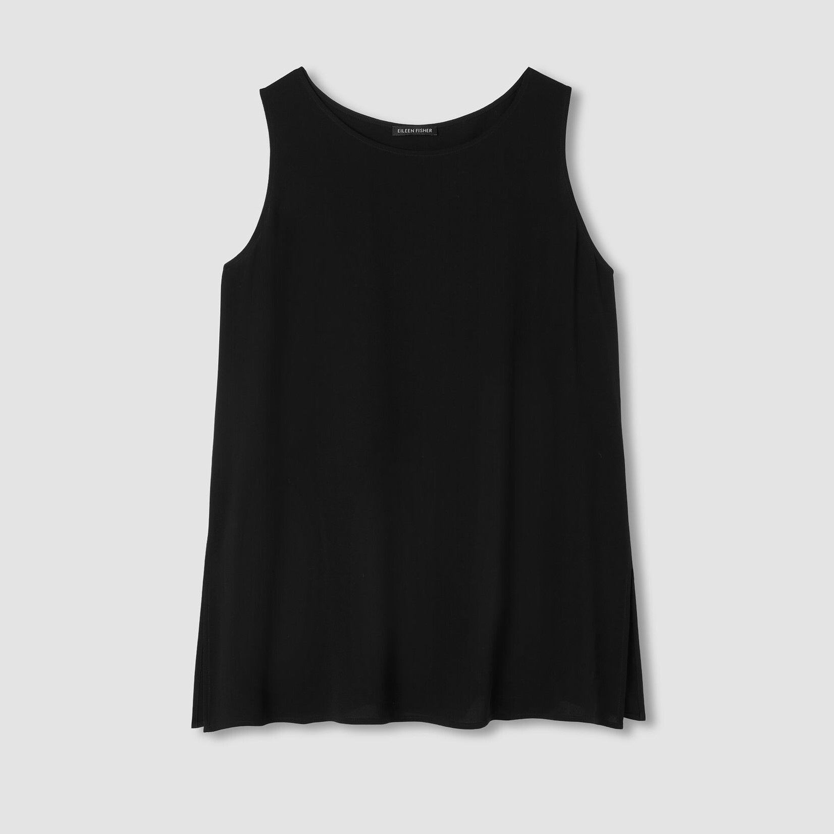 EILEEN FISHER SILK CREPE LONG TANK