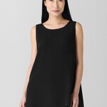 EILEEN FISHER SILK CREPE LONG TANK