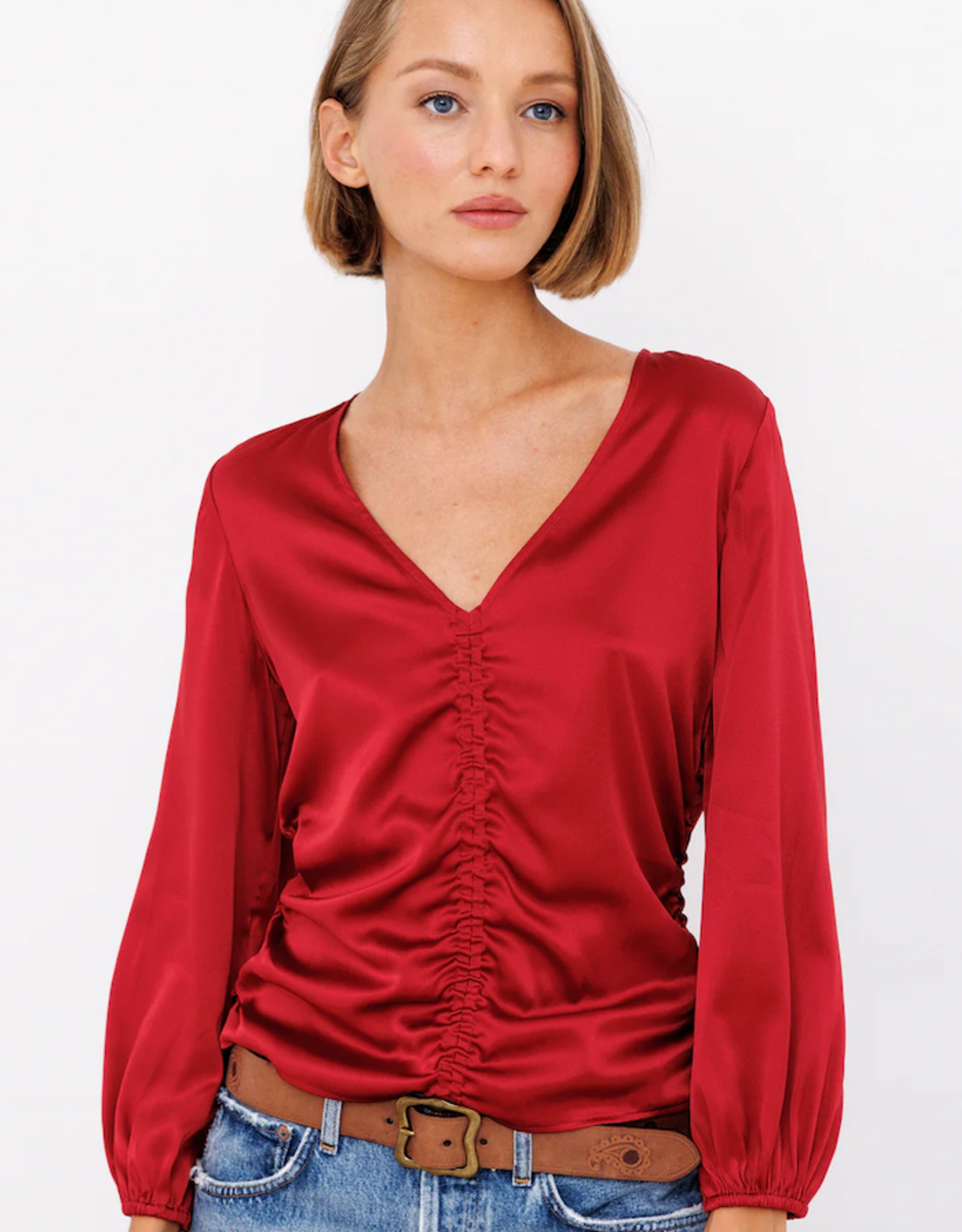 GO SILK GO SCRUNCH TOP