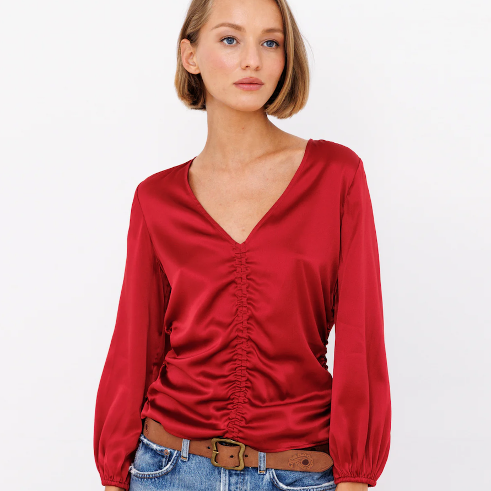 GO SILK GO SCRUNCH TOP