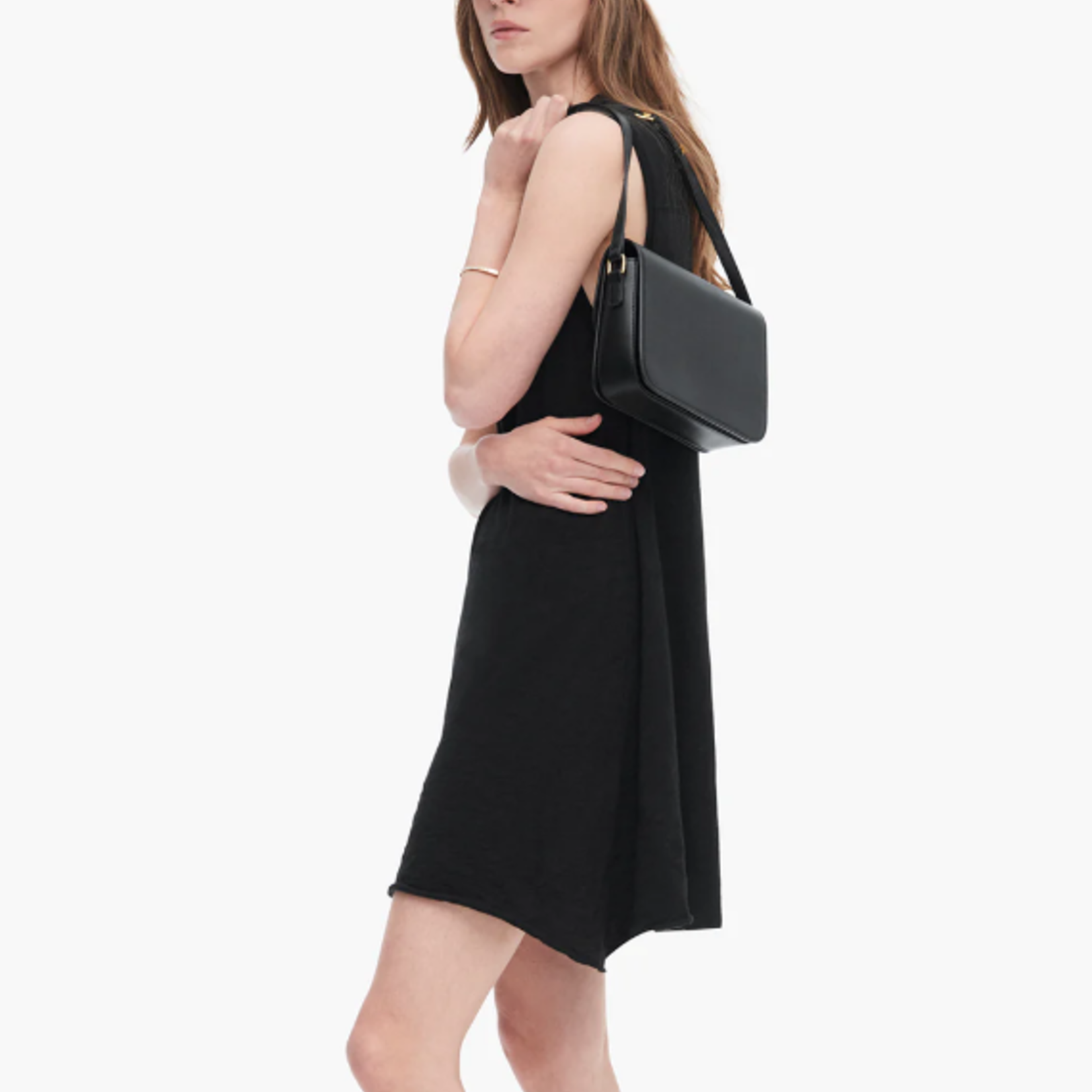 ATM SLUB JERSEY SLEEVELESS DRESS