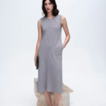 ATM SLEEVELESS MIDI DRESS