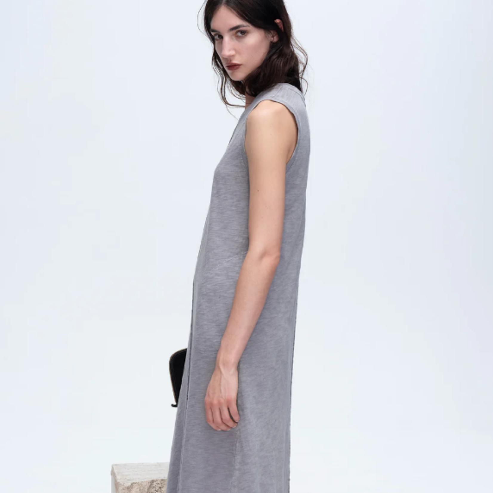 ATM SLEEVELESS MIDI DRESS