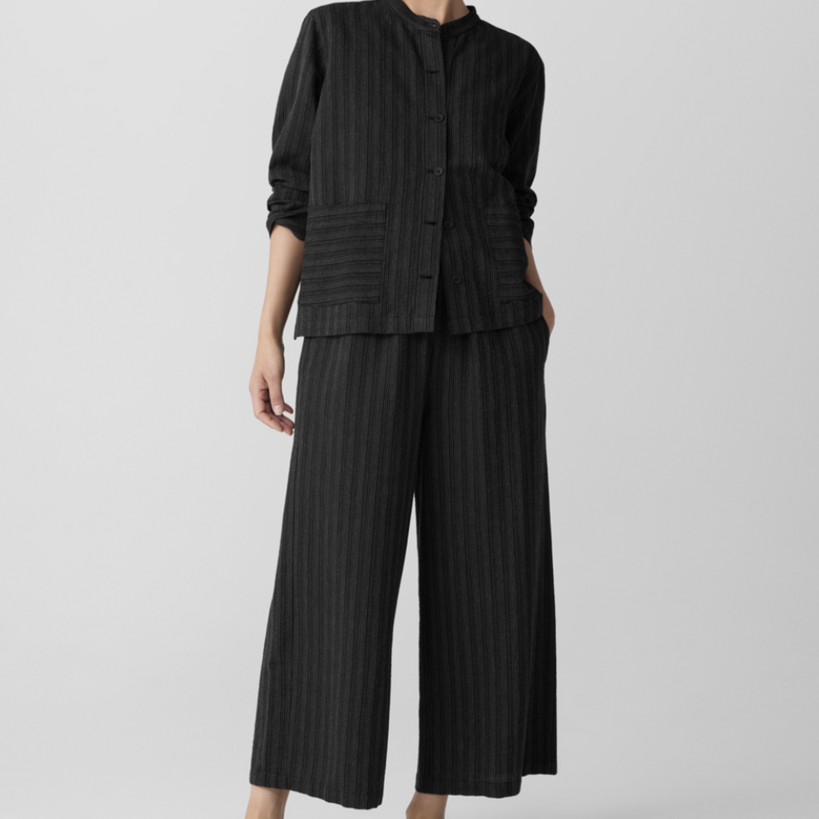 EILEEN FISHER COTTON SHIRT JACKET