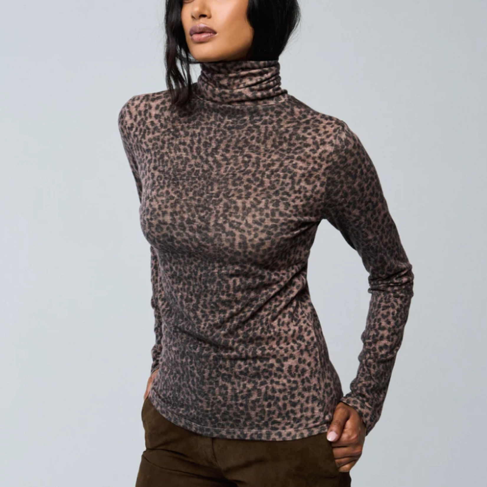 MAJESTIC COTTON CASHMERE TURTLENECK