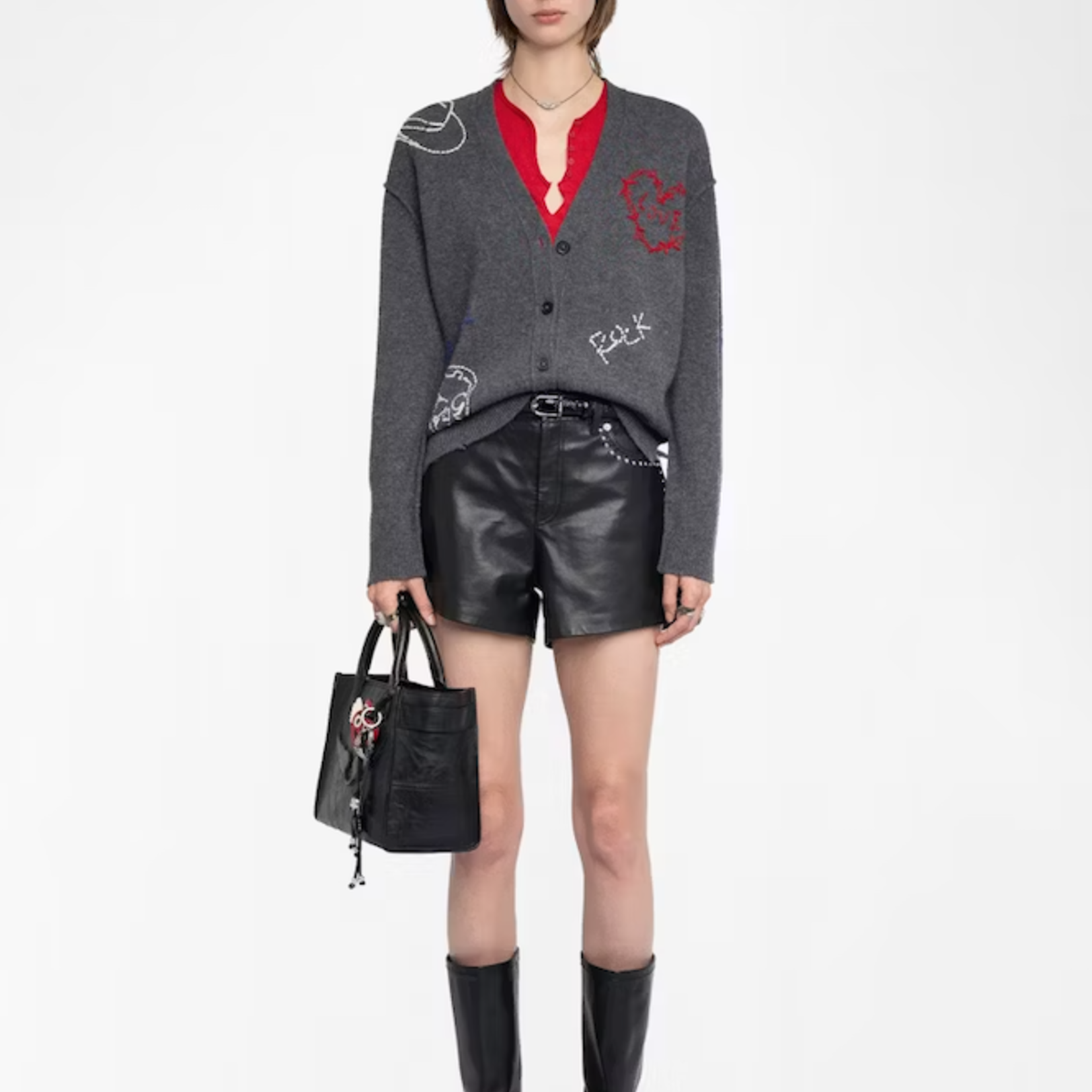 ZADIG & VOLTAIRE MIRKAZ CASHMERE CARDIGAN