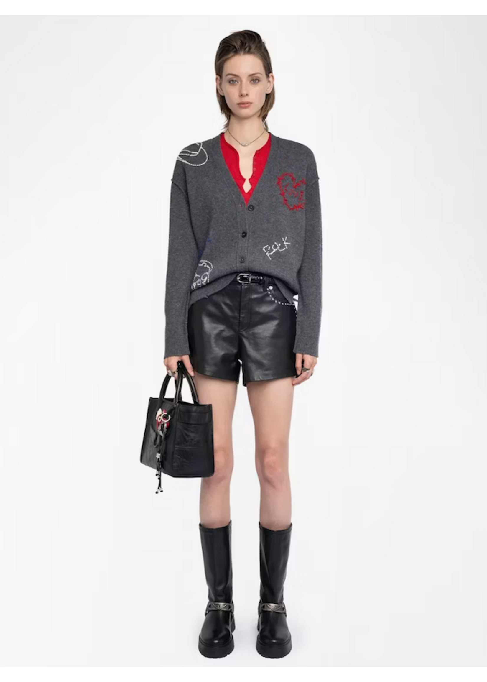 ZADIG & VOLTAIRE MIRKAZ CASHMERE CARDIGAN