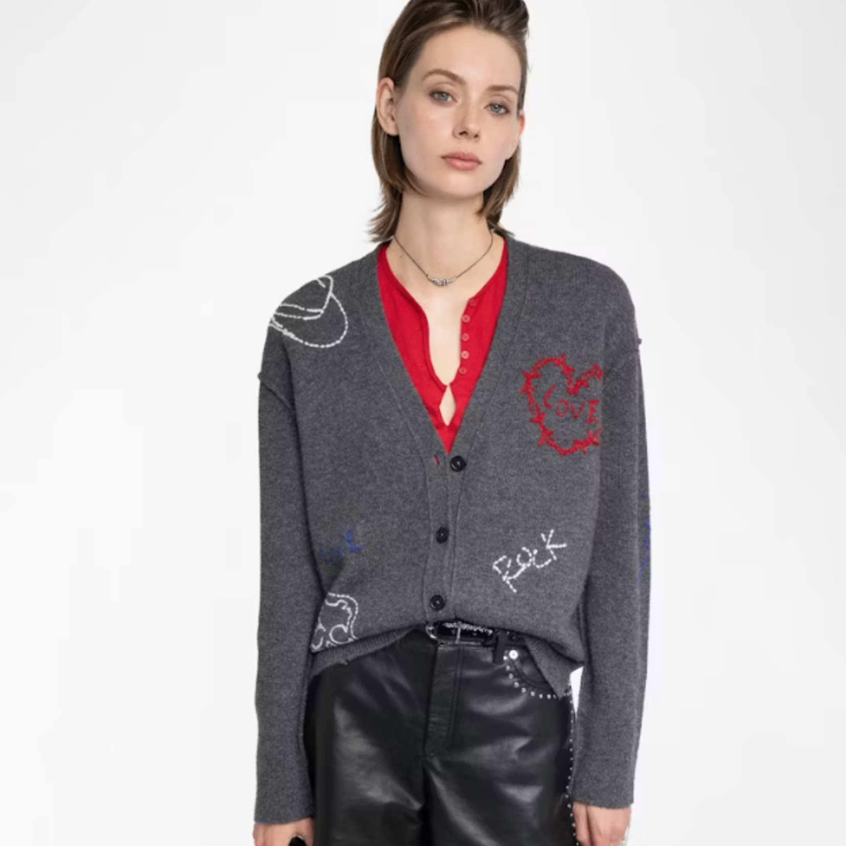ZADIG & VOLTAIRE MIRKAZ CASHMERE CARDIGAN