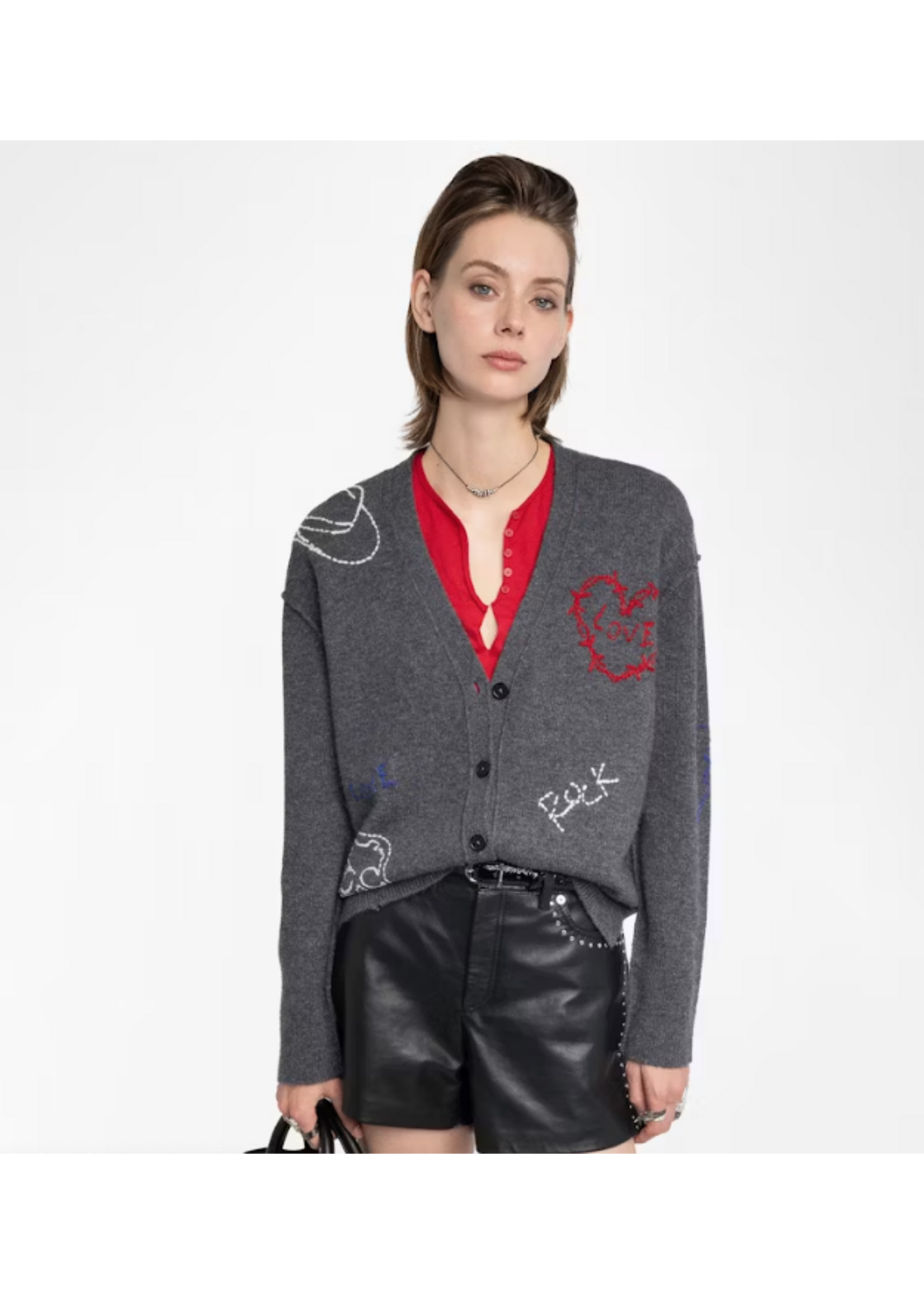 ZADIG & VOLTAIRE MIRKAZ CASHMERE CARDIGAN
