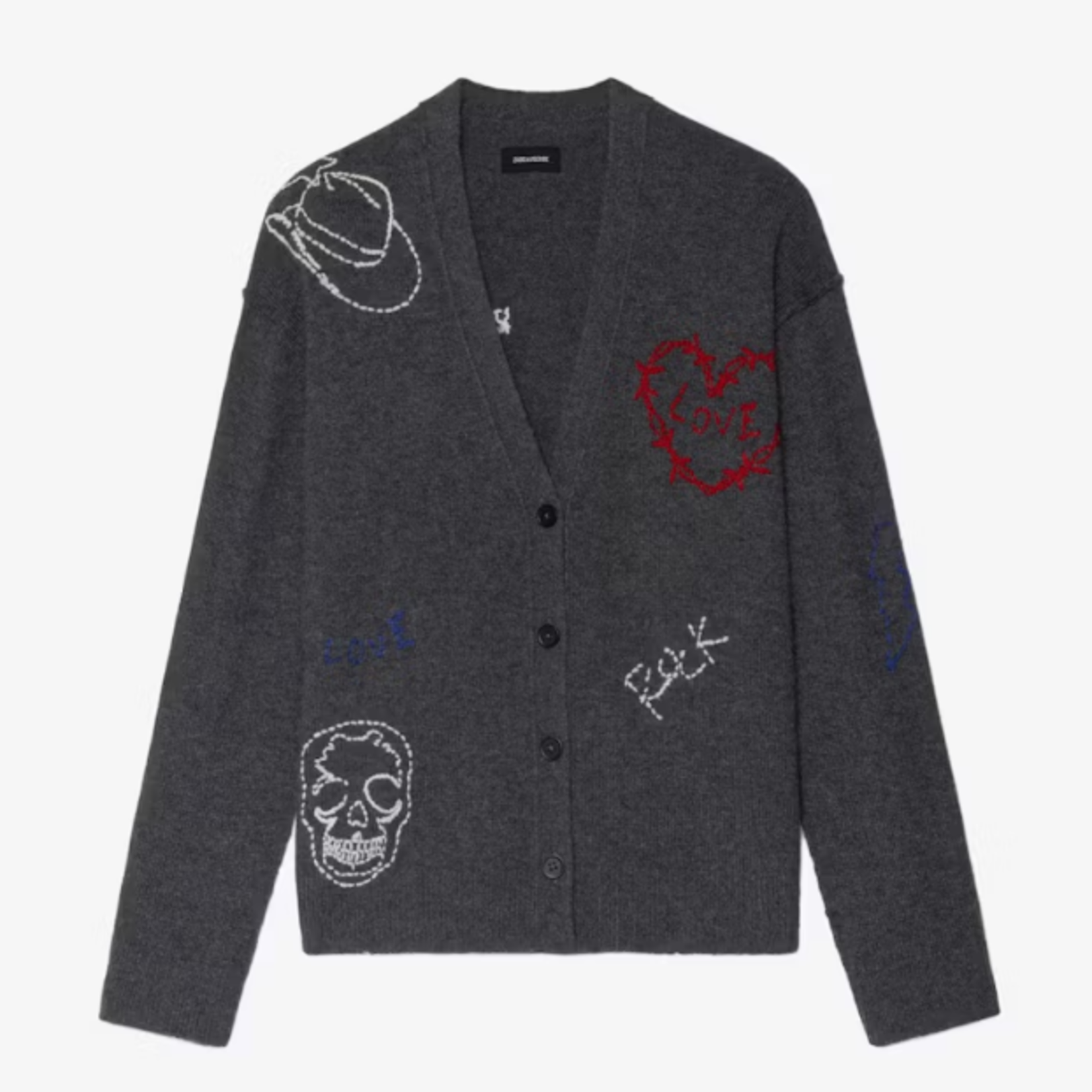 ZADIG & VOLTAIRE MIRKAZ CASHMERE CARDIGAN