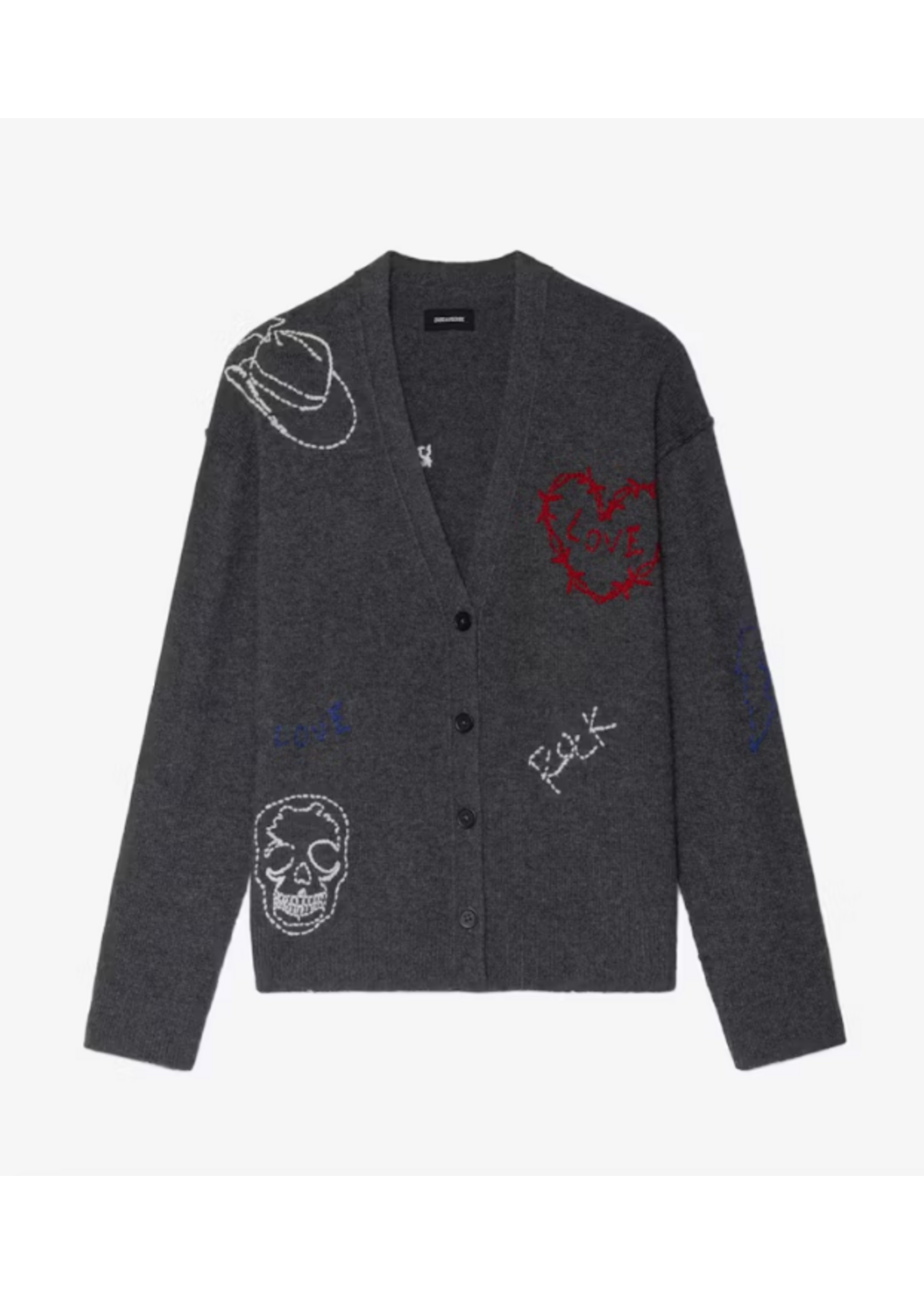 ZADIG & VOLTAIRE MIRKAZ CASHMERE CARDIGAN