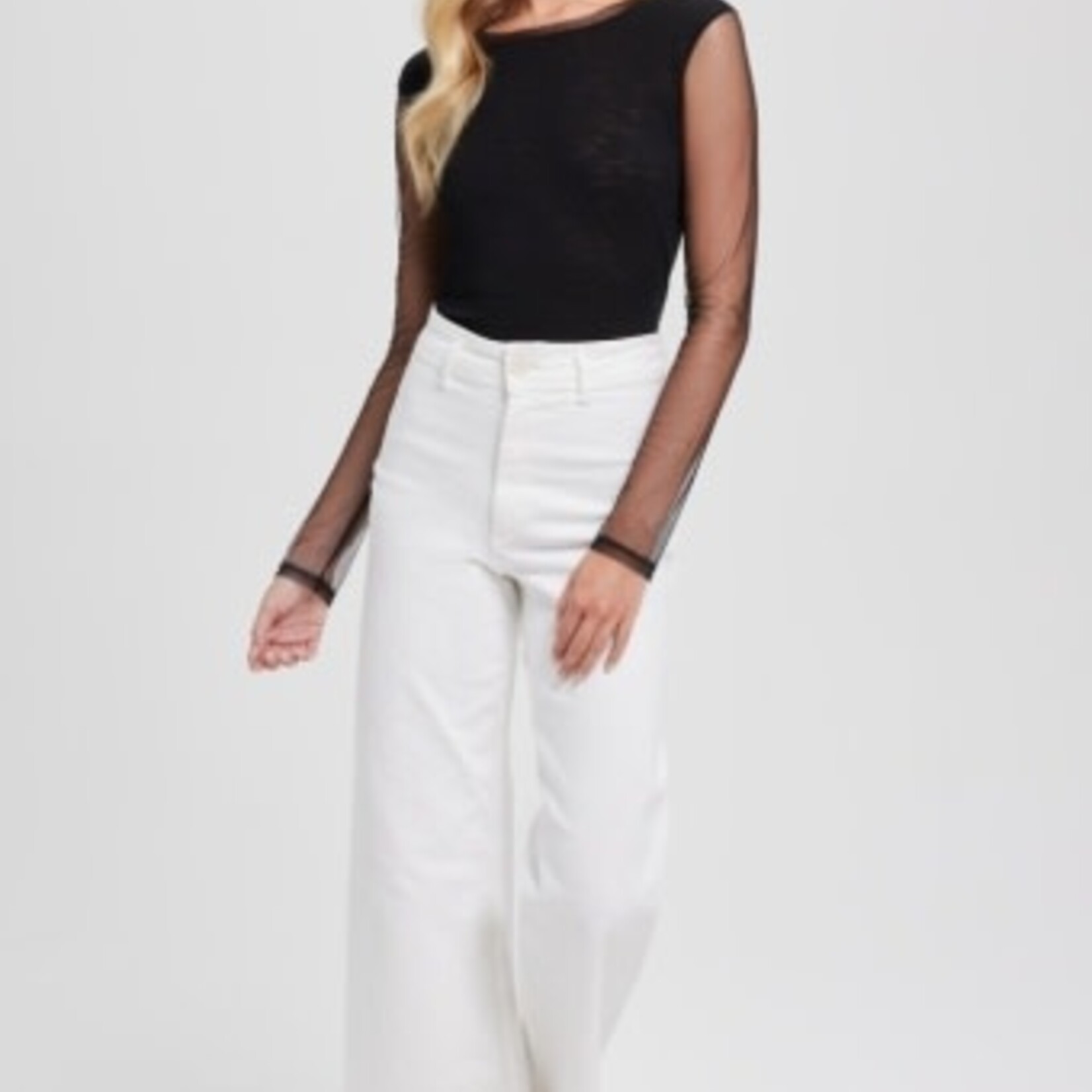GOLDIE LEWINTER TULLE LONG SLEEVE TEE
