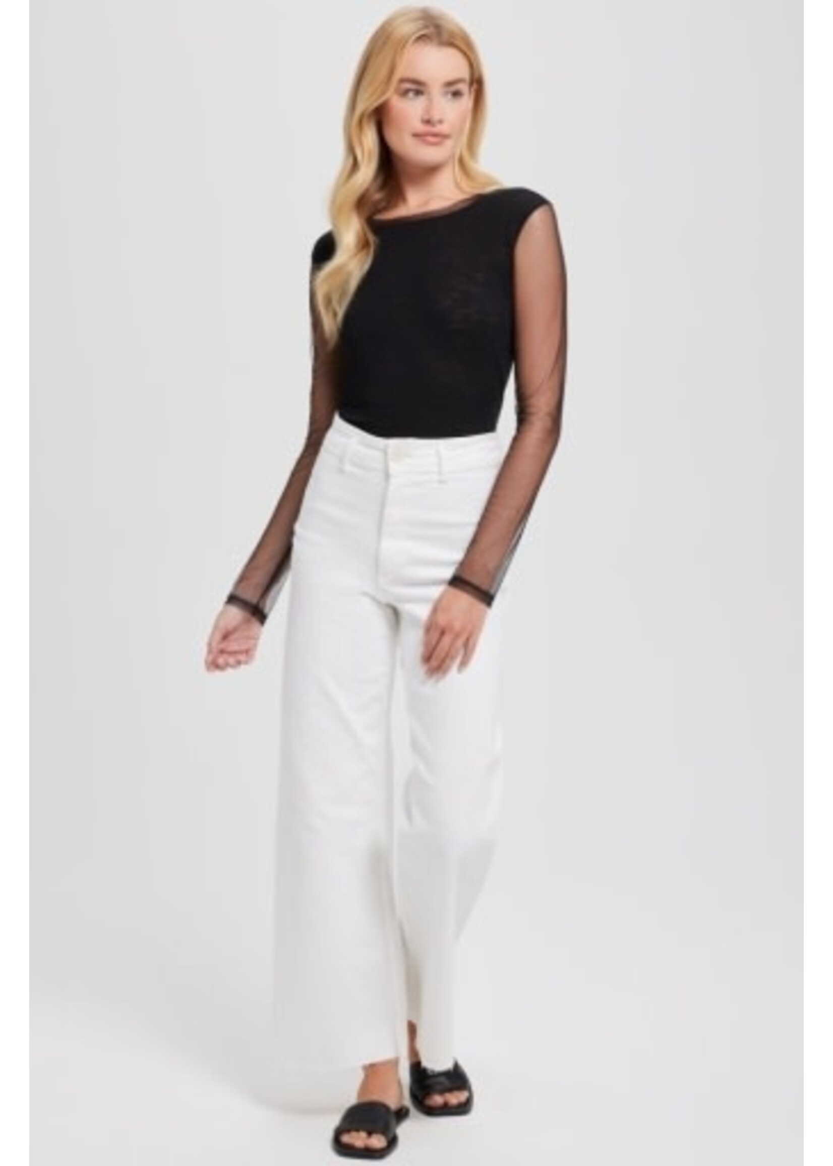 GOLDIE LEWINTER TULLE LONG SLEEVE TEE