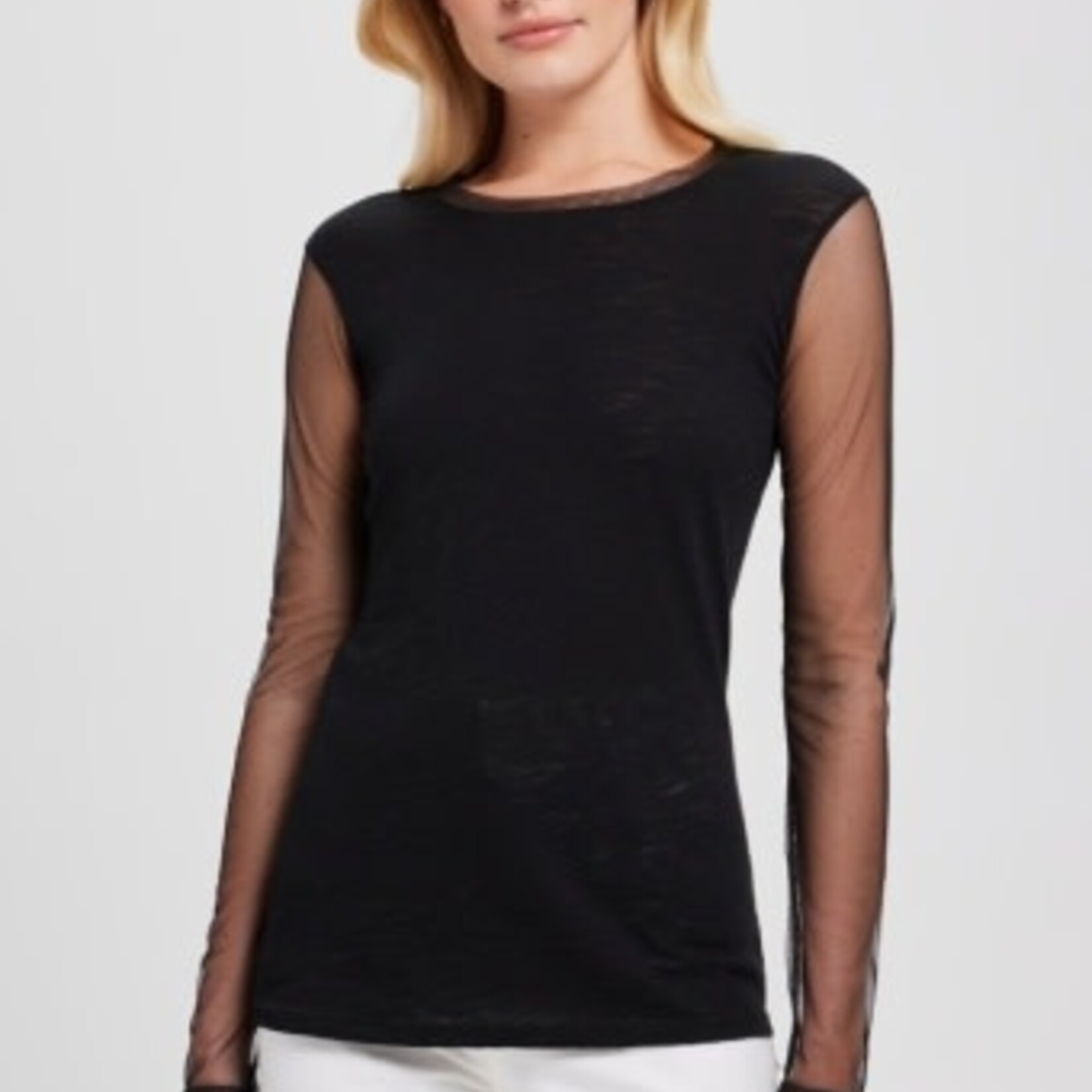GOLDIE LEWINTER TULLE LONG SLEEVE TEE
