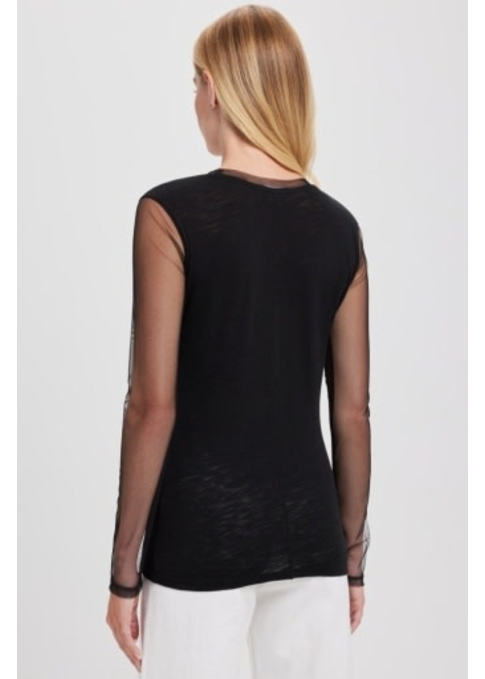 GOLDIE LEWINTER TULLE LONG SLEEVE TEE