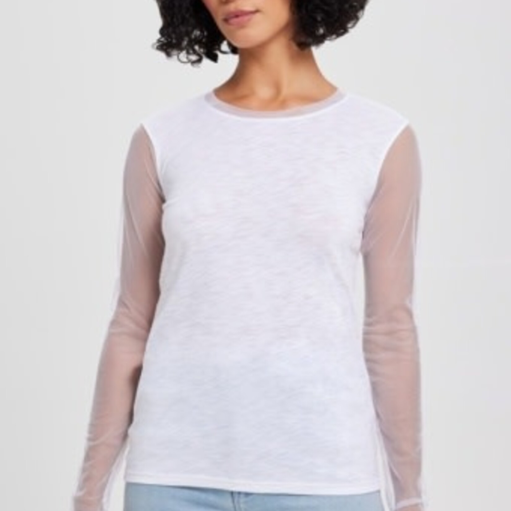 GOLDIE LEWINTER TULLE LONG SLEEVE TEE