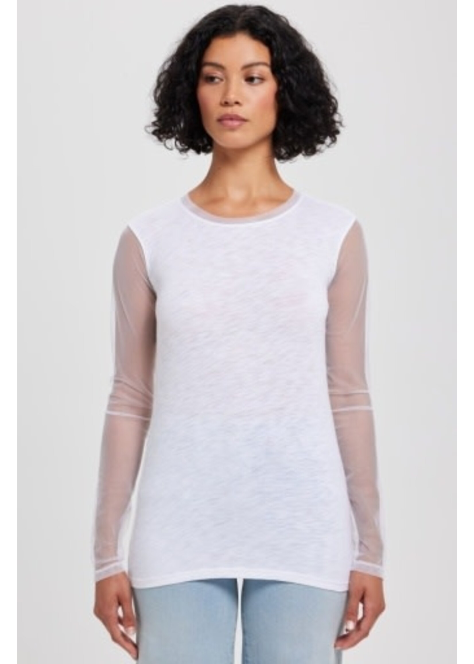 GOLDIE LEWINTER TULLE LONG SLEEVE TEE
