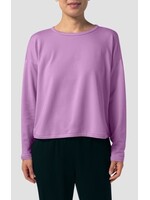 EILEEN FISHER COZY BRUSHED TERRY BOX-TOP