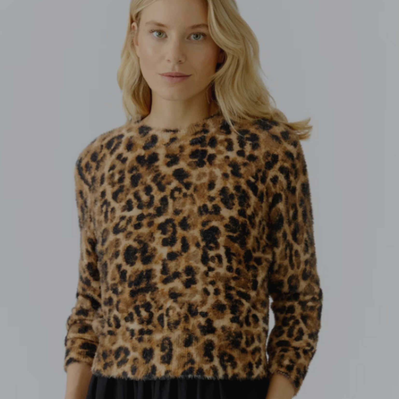 OUI CAMEL GREY PULLOVER