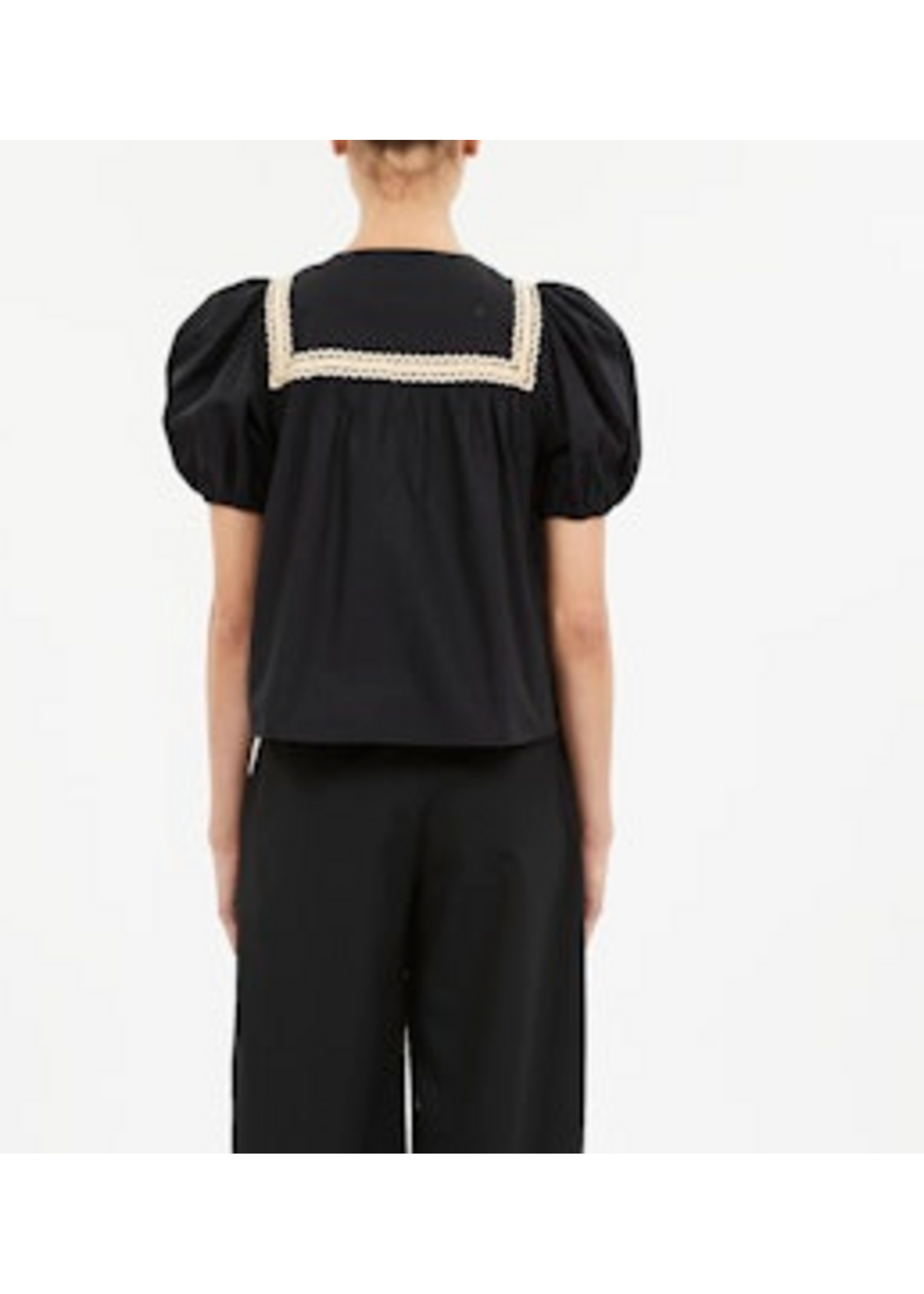ULLA JOHNSON LIA PUFF SLEEVE TOP