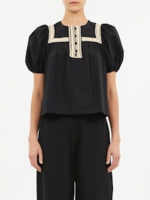 ULLA JOHNSON LIA PUFF SLEEVE TOP