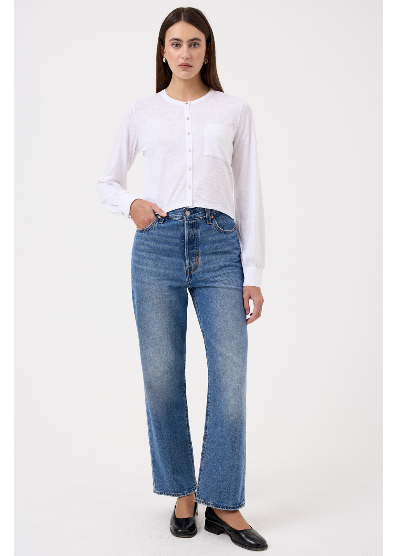 GOLDIE LEWINTER JULIA CROP SHIRT