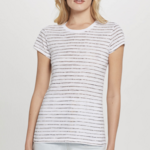 GOLDIE LEWINTER WATERCOLOR STRIPE RINGER TEE