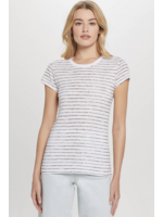 GOLDIE LEWINTER WATERCOLOR STRIPE RINGER TEE