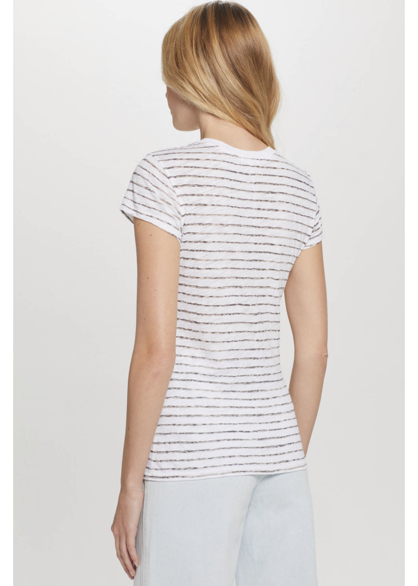 GOLDIE LEWINTER WATERCOLOR STRIPE RINGER TEE