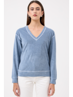 GOLDIE LEWINTER LIFE OF LUXURY V NECK SWEATSHIRT