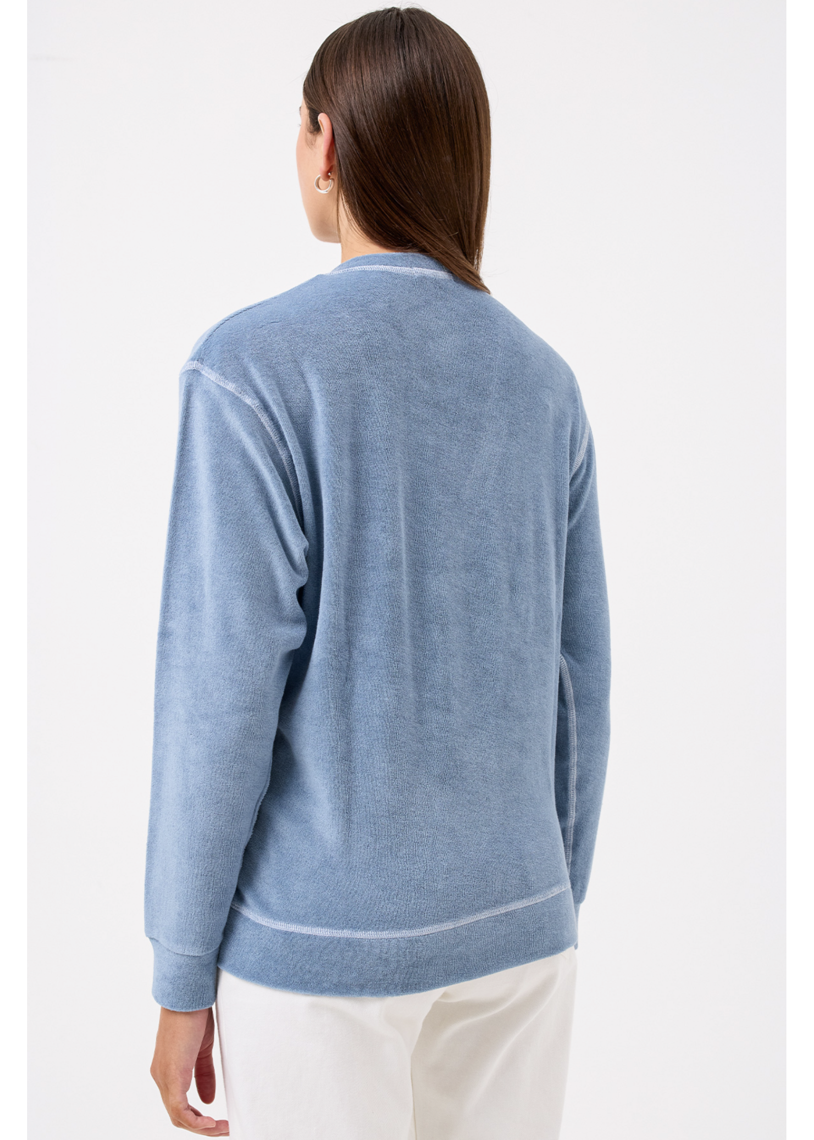 GOLDIE LEWINTER LIFE OF LUXURY V NECK SWEATSHIRT