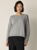 EILEEN FISHER CASHMERE CREW NECK TOP