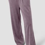 EILEEN FISHER COZY VELOUR KNIT WIDE-LEG PANT