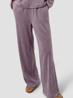 EILEEN FISHER COZY VELOUR KNIT WIDE-LEG PANT